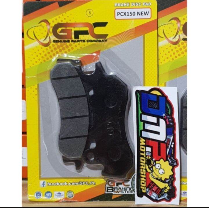 Gpc Disc Brake Pad Pcx New Pcx Rear Lazada Ph