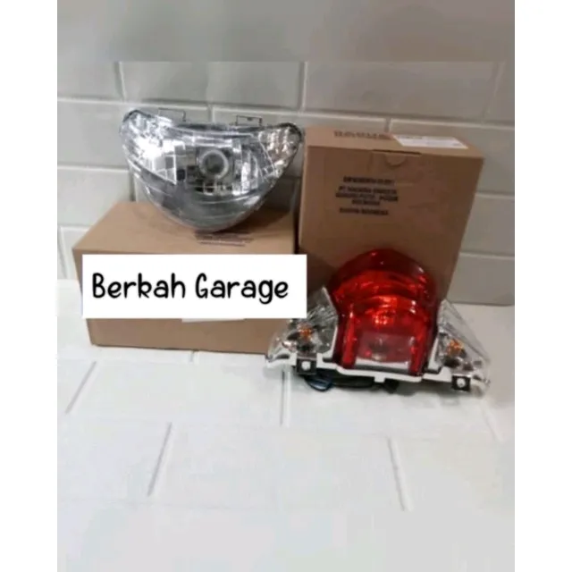 Reflektor Lampu Depan Plus Stoplamp Belakang Suzuki Satria Hiu Tak