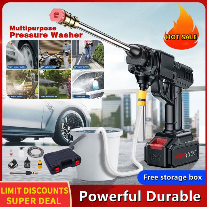 Hot Sale Portable Cordless Car Wash Washer Portable High Pressure