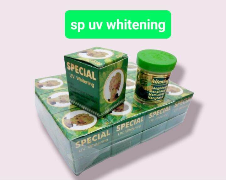 Lusinan Pcs Cream Sp Hijau Super Whitening Pemutih Cepat Dan