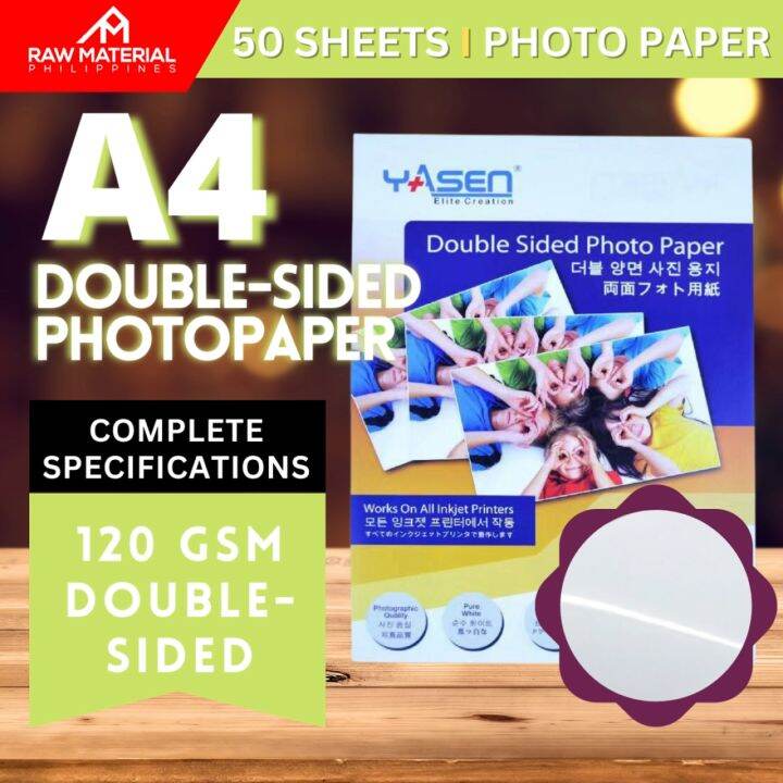 RM Double Sided Photo Paper A4 Glossy 50 Sheets High Quality Paper