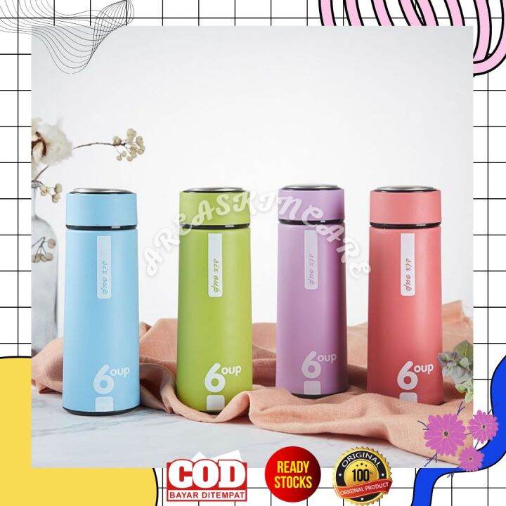 Botol Minum Kaca Six Oup Ml Beling Cover Plastik Oup Logo Lazada