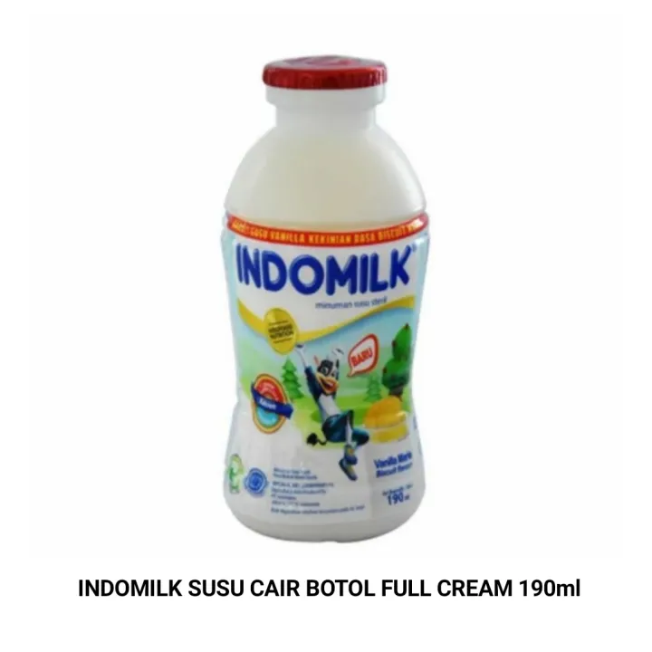 INDOMILK SUSU CAIR BOTOL FULL CREAM 190ml Lazada Indonesia