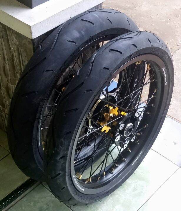 Roda Set Ban Set Velg Set Supermoto Semi Cacing Pnp Crf L Lazada