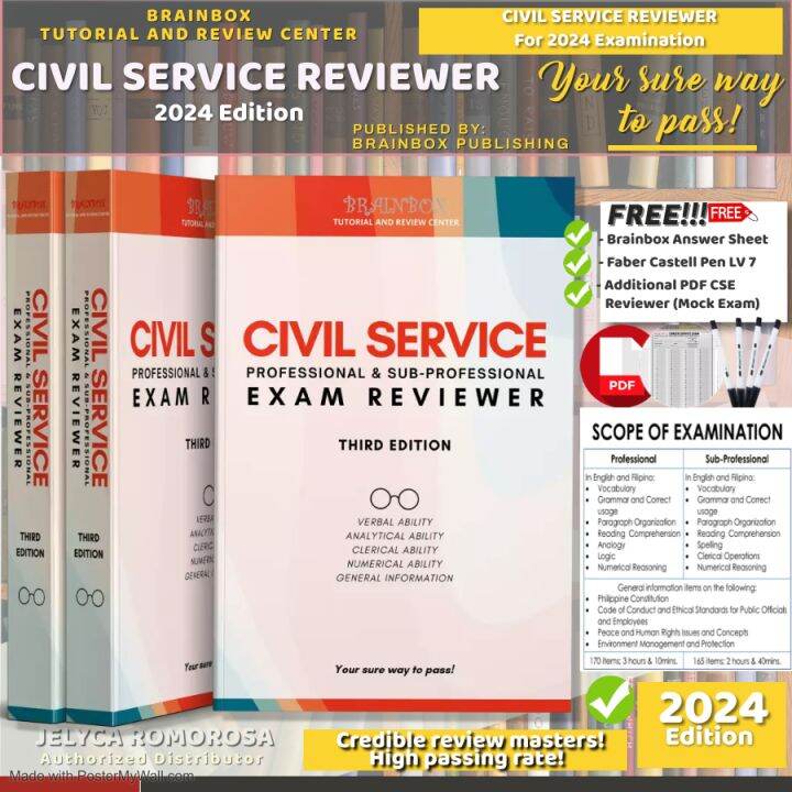 Brainbox Civil Service Reviewer Rd Edition For Examination