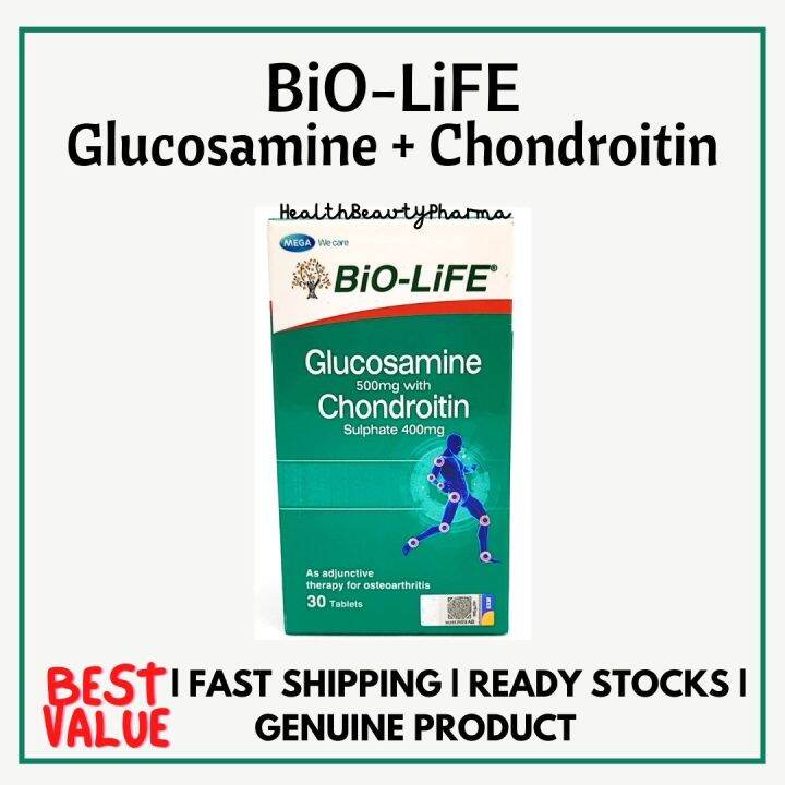 Bio Life Glucosamine Mg With Chondroitin Sulphate Mg Tablets