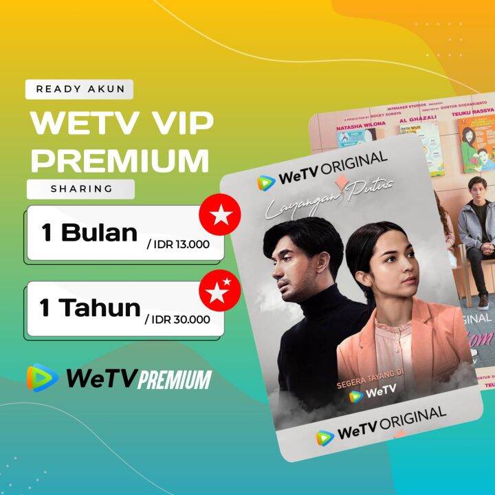 WETV WE TV VIP PREMIUM 1 BULAN SHARING Lazada Indonesia