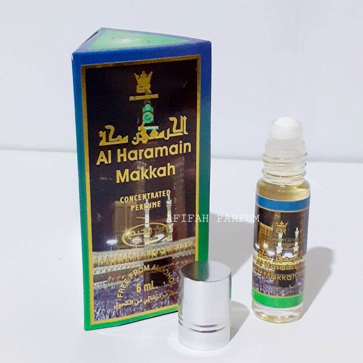 Parfum Al Haramain Mekkah Bin Rohim 6ml Minyak Wangi Arab Non Alkohol