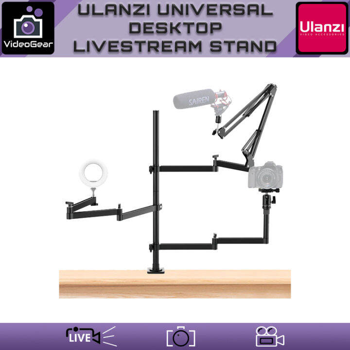 Ulanzi Universal Desktop Livestream Stand Flexible Desk Mount Live