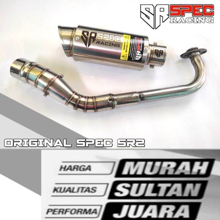 Knalpot Original Spec Racing Sr Nmax Aerox Vario Beat Pcx Mio Lexi