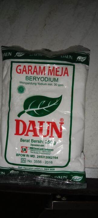 Garam Meja Beryodium Garam Dapur Garam Halus Gram Lazada Indonesia