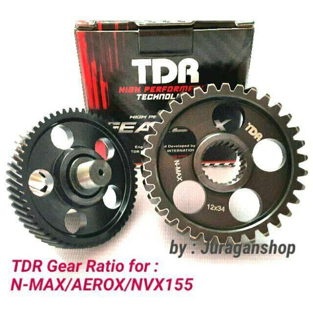 GIGI Rasio NMAX AEROX NVX155 Gearbox Gear Ratio 12TX33T 12TX34T