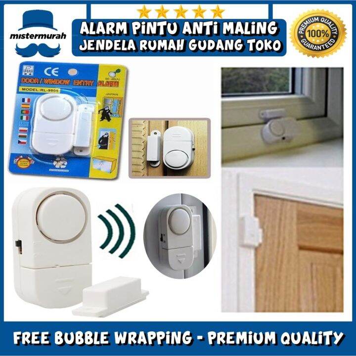 Bisa Cod Alarm Pintu Anti Maling Pencuri Jendela Kaca Sensor Rumah