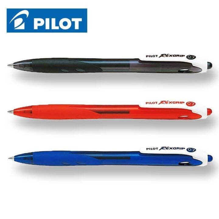 PILOT REXGRIP Ball Point PEN 0 5 0 7 1 0mm BLACK BLUE RED Lazada