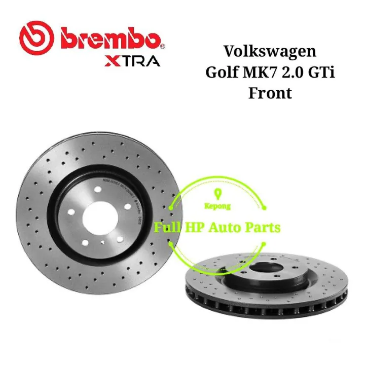 Brembo Xtra Volkswagen Golf Mk Gti Front Drilled Sport Racing