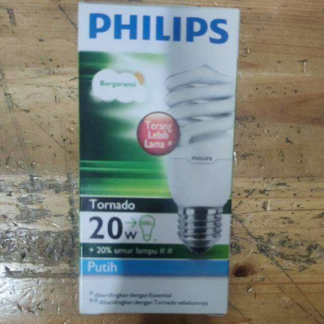 Lampu Phillip 20 Watt Spiral Tornado Lazada Indonesia