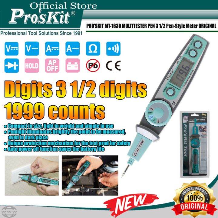 Pro Skit Multitester Pen Proskit MT 1630 3 1 2 Pen Style Meter Original