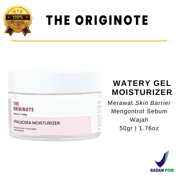 The Originote Hyalucera Moisturizer Gel Pelembab Wajah 50ml Lazada