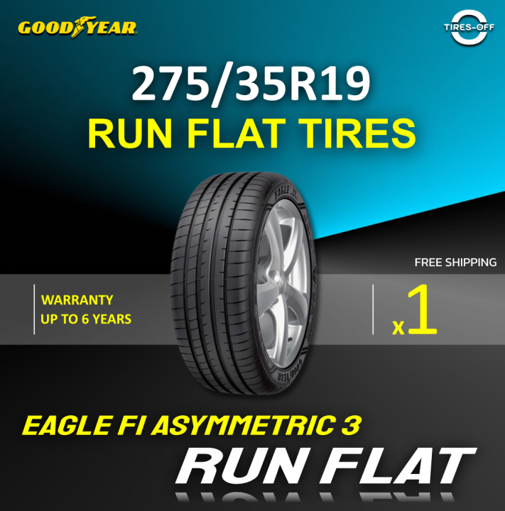 Goodyear 275 35R19 EAGLE F1 ASYMMETRIC 3 RUN FLAT MOE ยางใหม ผลตป