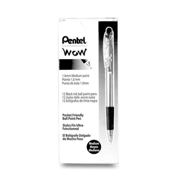 12 Pcs Pentel Wow BK417 Ball Point Pen Lazada PH