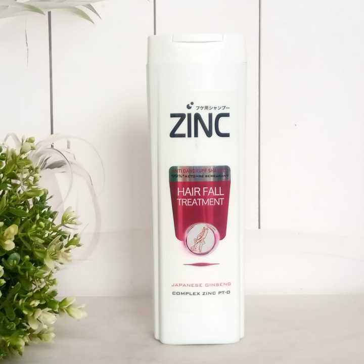 Zinc Shampoo Botol 340 Ml Refreshing Cool Anti Hair Fall Lazada