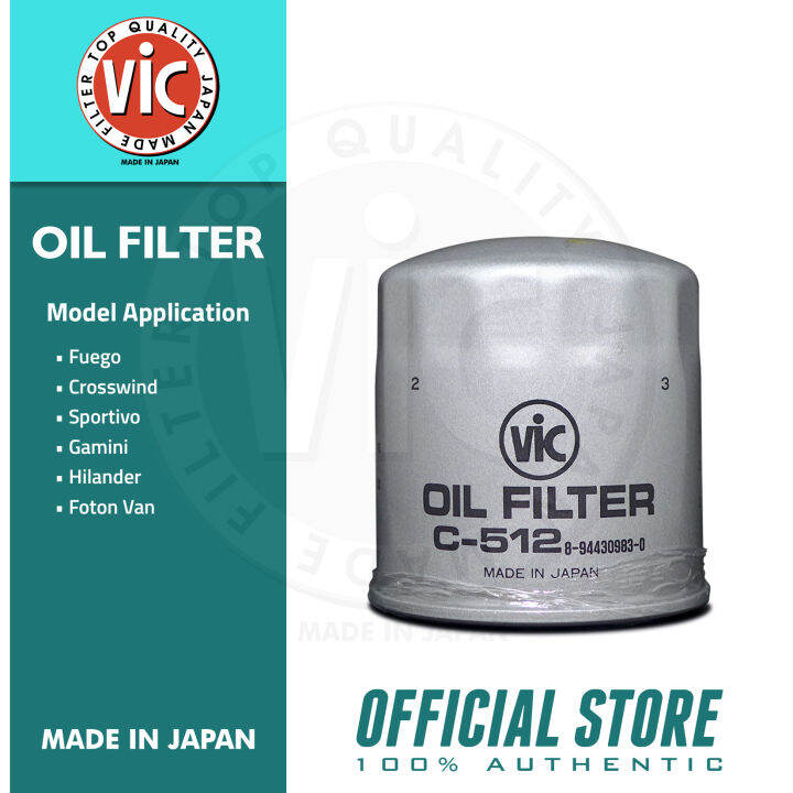 Vic Oil Filter C For Isuzu Fuego Crosswind Sportivo Gemini