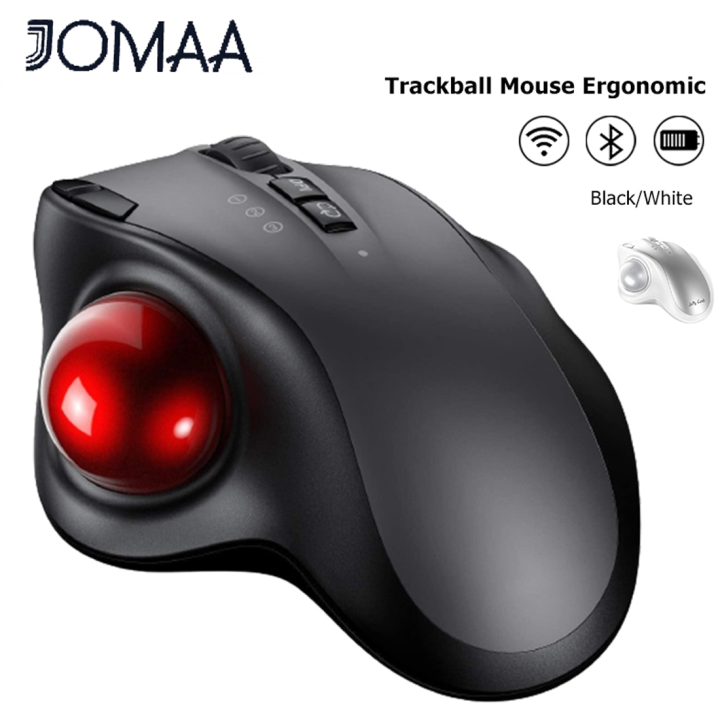 Jomaa Bluetooth G Trackball Mouse Ergonomic Mice Rechargeable