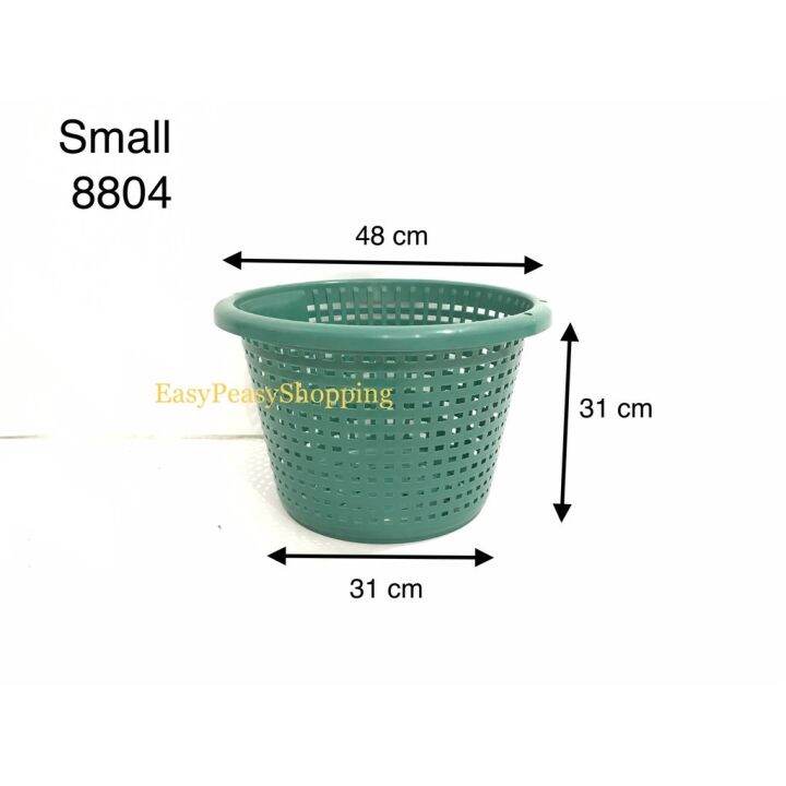 Heavy Duty Container Plastic Round Basket Bakul Simpanan Tray Multi