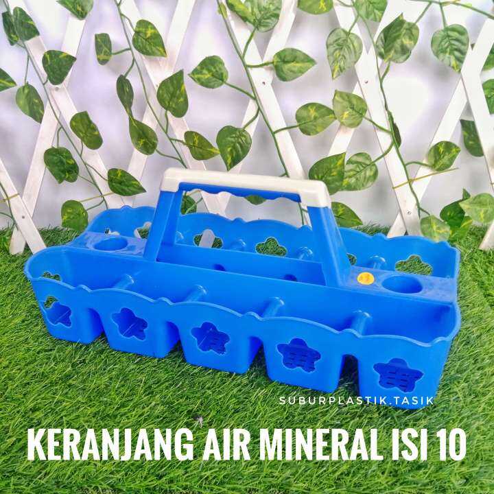 Keranjang Air Mineral Isi Tempat Air Mineral Rak Aqua Gelas