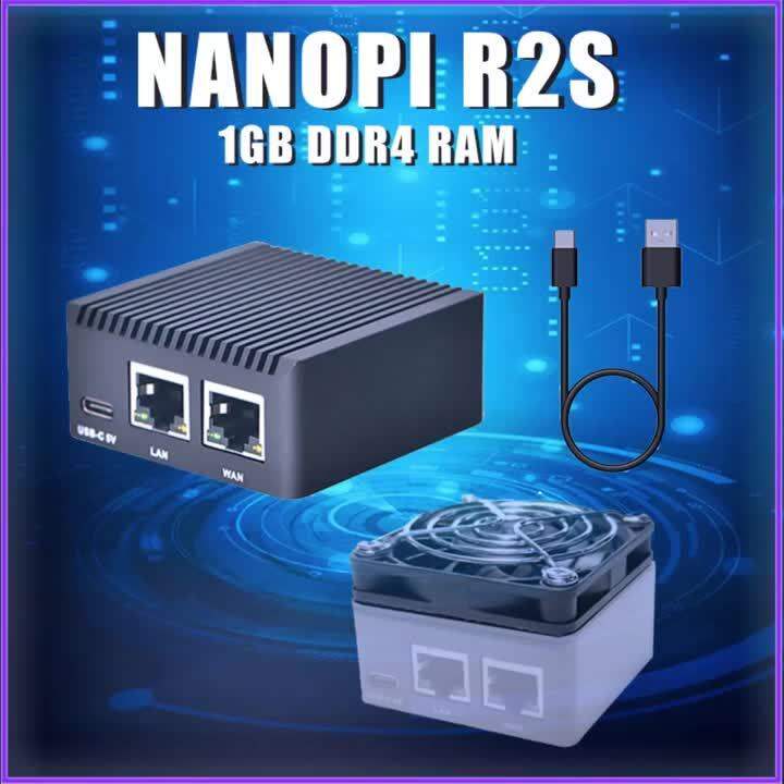 Nano Pi R S Rockchip Rk With Cnc Metal Case Mini Router Dual