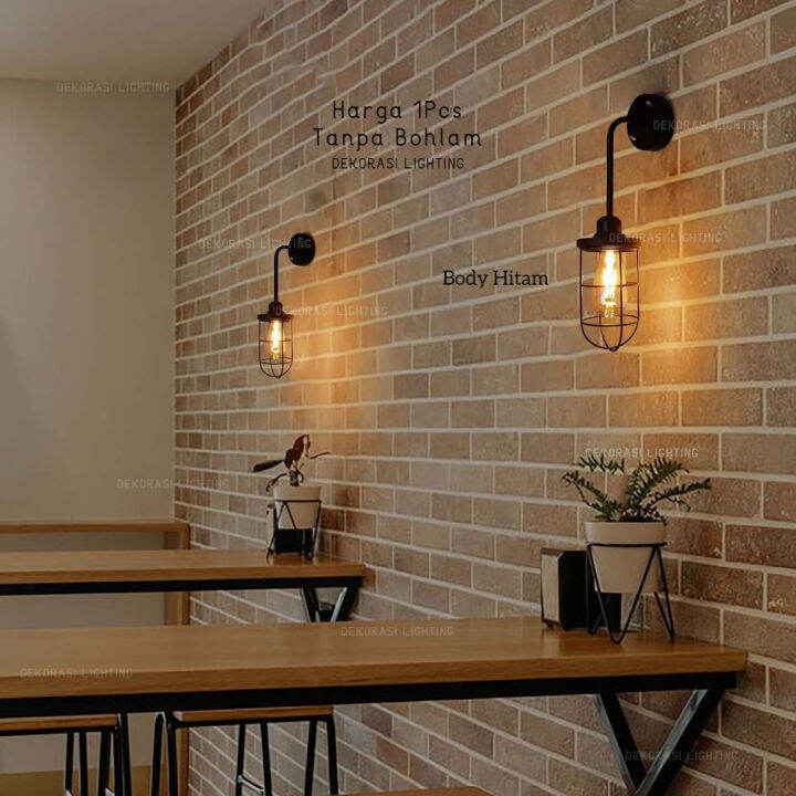 Lampu Dinding Hias Industrial Sarang E Minimalis Cafe Resto Indoor