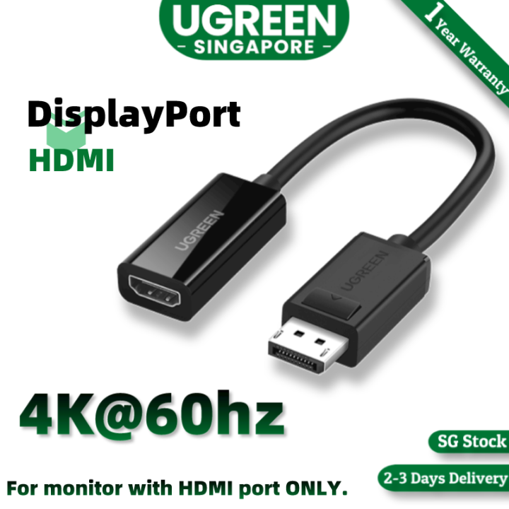 UGREEN DisplayPort DP Male To HDMI Female Cable Adapter Display Port