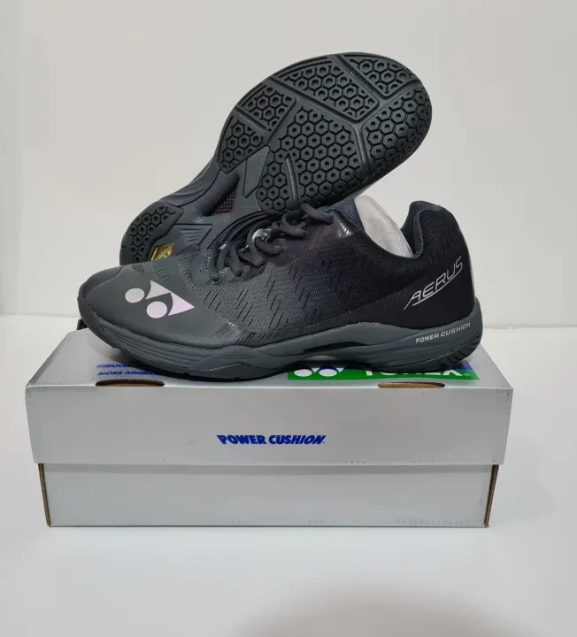 SEPATU BADMINTON AERUS Z DARK GREY FREE KAOS KAKI YONEX Lazada Indonesia