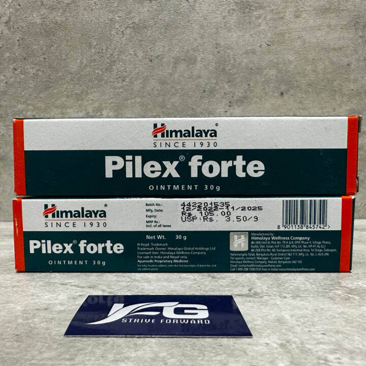 Expiry 11 25 HIMALAYA Pilex Forte Ointment 30g Hemorrhoids Piles