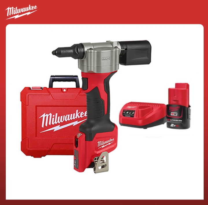 Milwaukee M Cordless Rivet Tool Set Includes Two M Ah Batteries