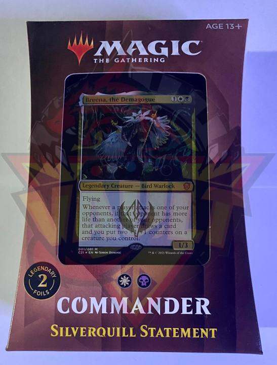 SIlverquill Statement Commander 2021 Preconstructed EDH Deck Magic The