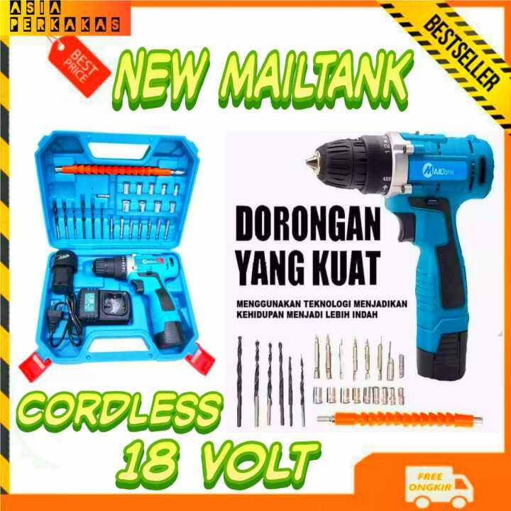 Mailtank Sh V Mesin Bor Portable Impact Hammer Drill Bor Baterai