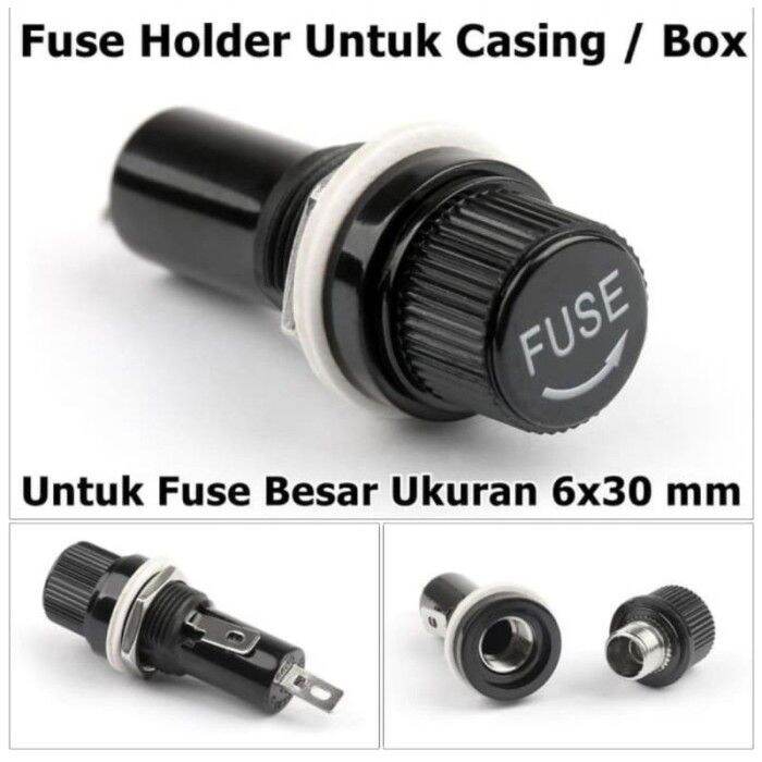 A445 Fuse Holder Rumah Fuse Tempat Sekring 6x30 BESAR MURAH Lazada