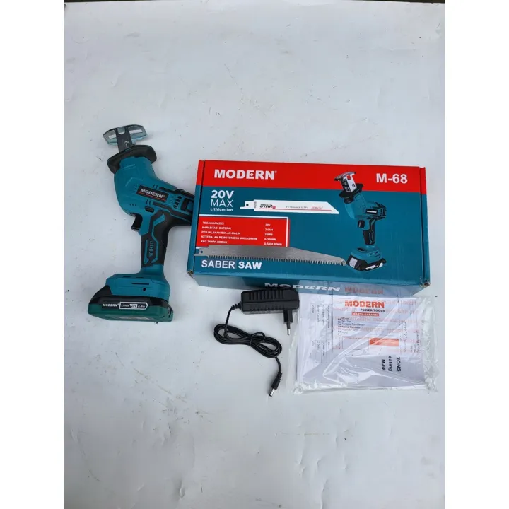 Mesin Gergaji Baterai Portable Modern M Saber Saw Cordless Modern