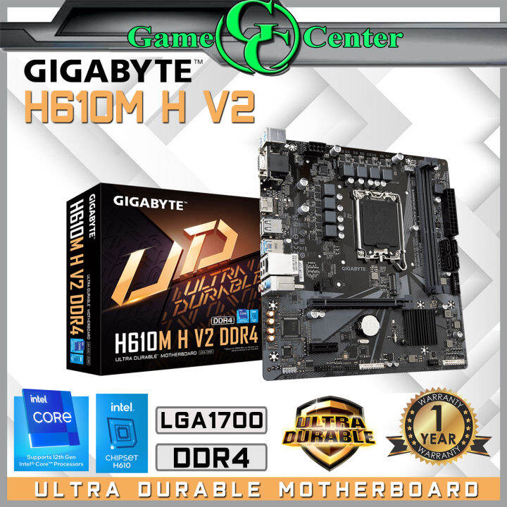 Gigabyte H M H V Ddr Lga Ultra Durable Motherboard Supports