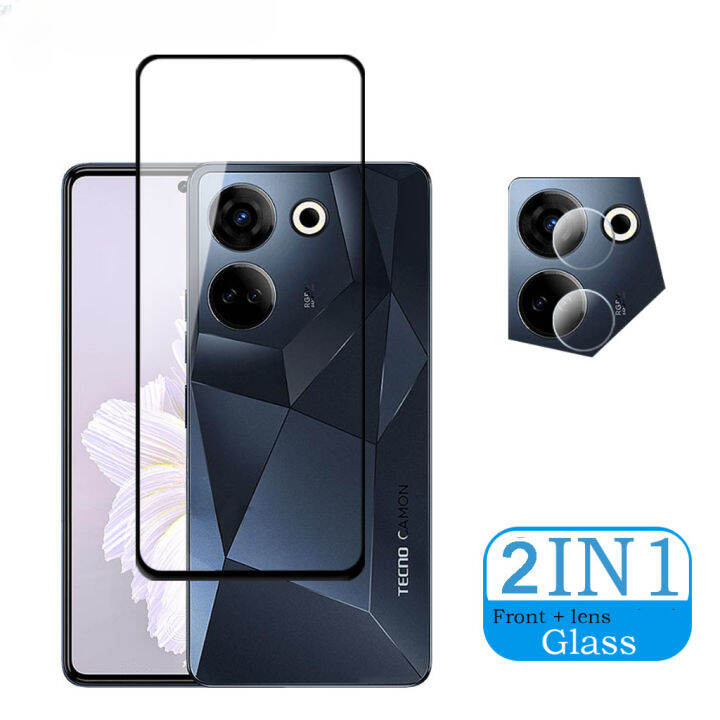 2 In 1 Screen Protector For Tecno Camon 20 20Pro 5G Pova 5 Spark 10C