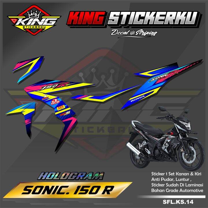 Sticker Striping List Variasi Sonic 150 R Stiker Striping Motor Sonic