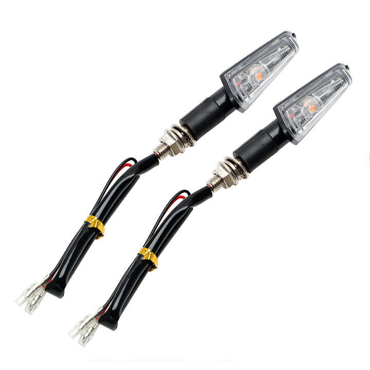 Universal 2Pcs Set LED Motos Blinker Indicator Lamps Amber Motorcycle