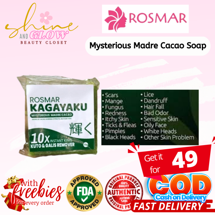 On Hand Rosmar Kagayaku Mysterious Madre Cacao Soap G For Human And