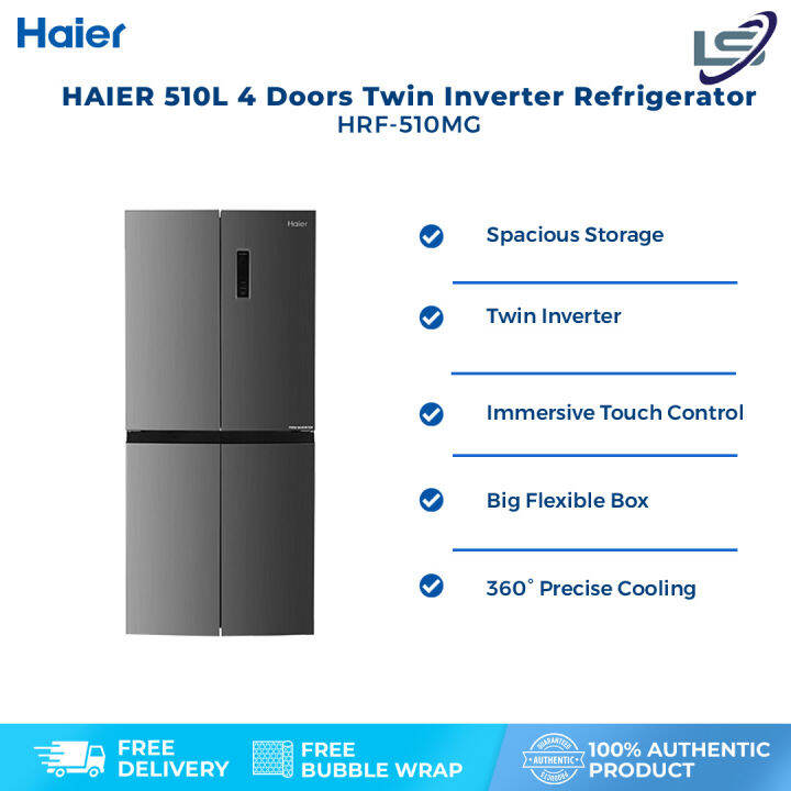 Haier L Doors Twin Inverter Refrigerator Hrf Mg No Frost