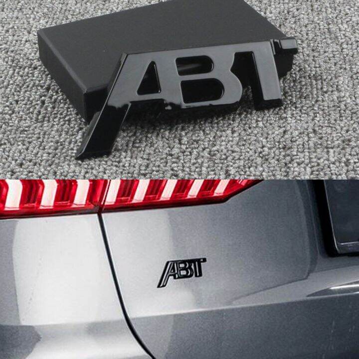 Cars Chrome Black Letters Emblem For Abt Car Styling Fender Side Badge