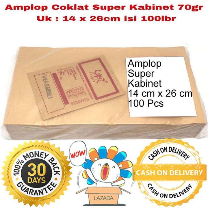 Amplop Super Kabinet Coklat Zibiz Cokelat Cm X Cm Isi Pcs