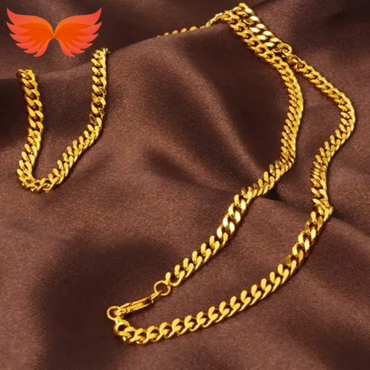 Philippines Ready Stock Pure 24K Saudi Gold Pawnable Necklace Men S