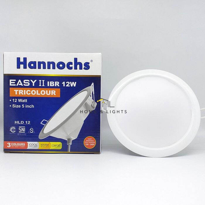 Downlight LED Tricolor Easy II Hannochs 12W White Lazada Indonesia