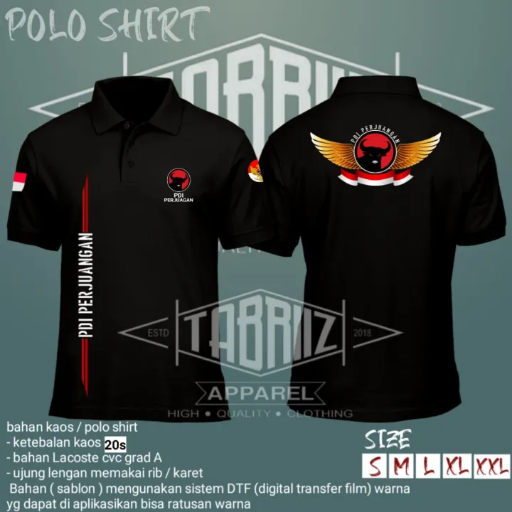 Kaos Polo Partai Pdi Baju Polo Partai Pdi Perjuangan Lazada Indonesia